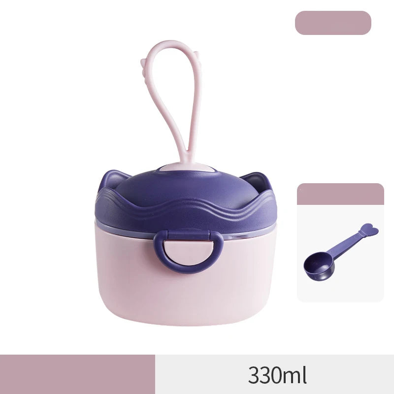 BabyFormulaGo™ - Boîte de Rangement Portable pour Lait en Poudre avec Cuillère et Poignée - Bébé Ange