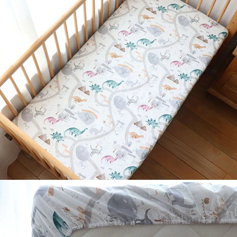 DreamNest™ - Drap Housse en Coton Doux pour Bébé, Housse de Matelas Berceau 130x70 cm - Bébé Ange