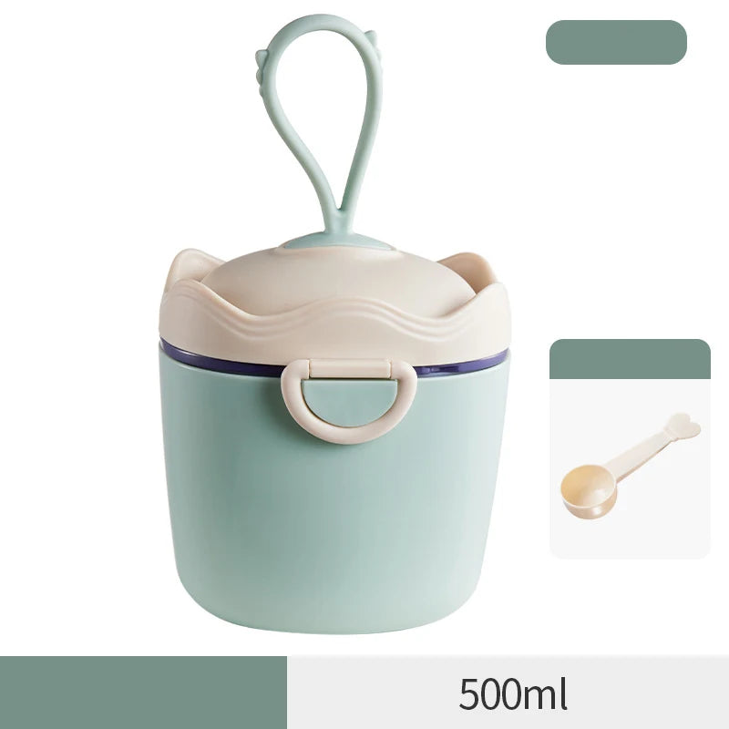 BabyFormulaGo™ - Boîte de Rangement Portable pour Lait en Poudre avec Cuillère et Poignée - Bébé Ange