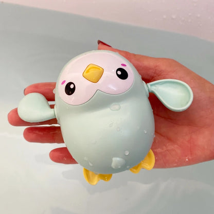 SplashyDuck - Jouet de Bain Canard et Pingouin Pulvérisateur d’Eau pour Enfants - Bébé Ange