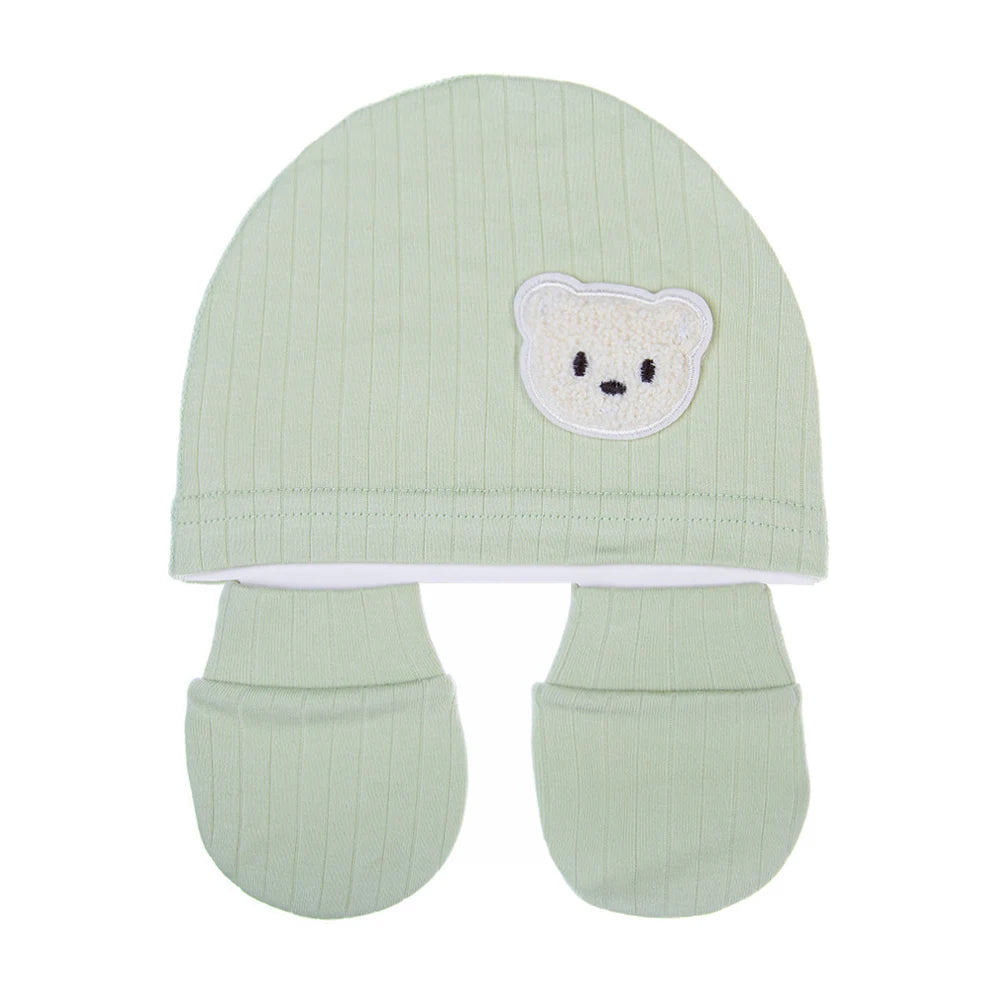 BabyCuddle™ - Ensemble 3-en-1 :Couvre-Pieds, Bonnet et Mitaines pour Nouveau-Né - Douceur et Protection Totale - Bébé Ange