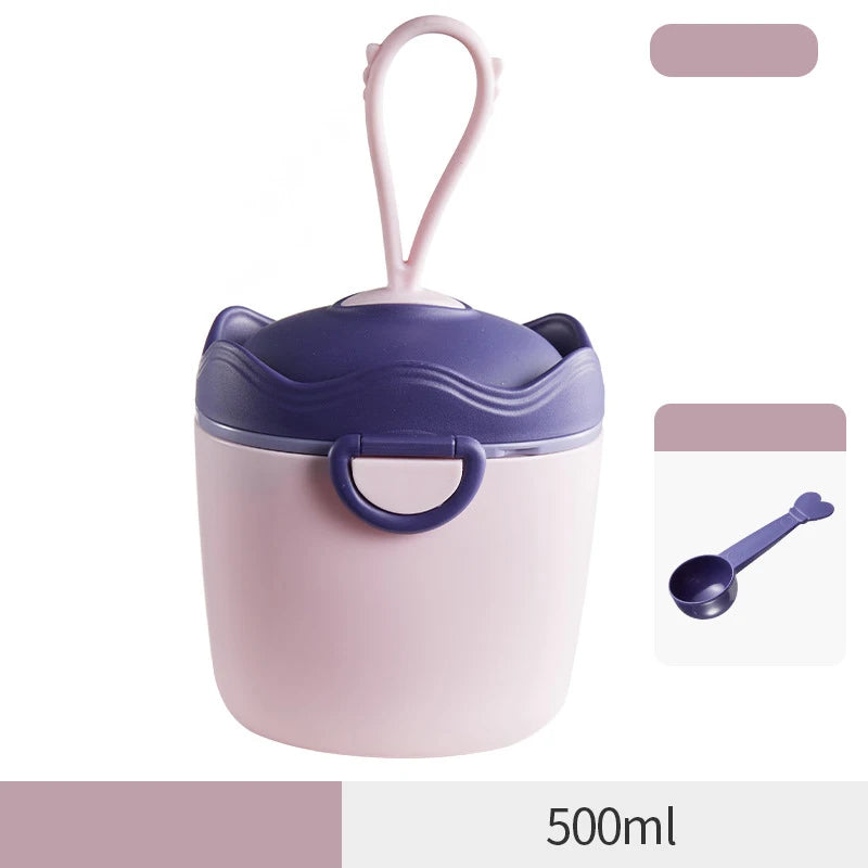 BabyFormulaGo™ - Boîte de Rangement Portable pour Lait en Poudre avec Cuillère et Poignée - Bébé Ange