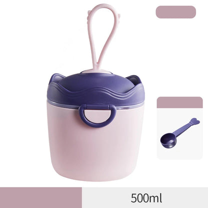 BabyFormulaGo™ - Boîte de Rangement Portable pour Lait en Poudre avec Cuillère et Poignée - Bébé Ange