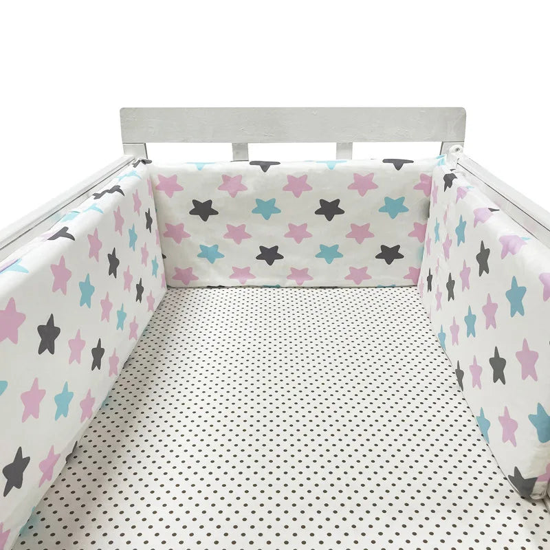 CozyNest™ - Tour de Lit en Coton Doux pour Bébé, Protection Sûre et Confortable - Bébé Ange