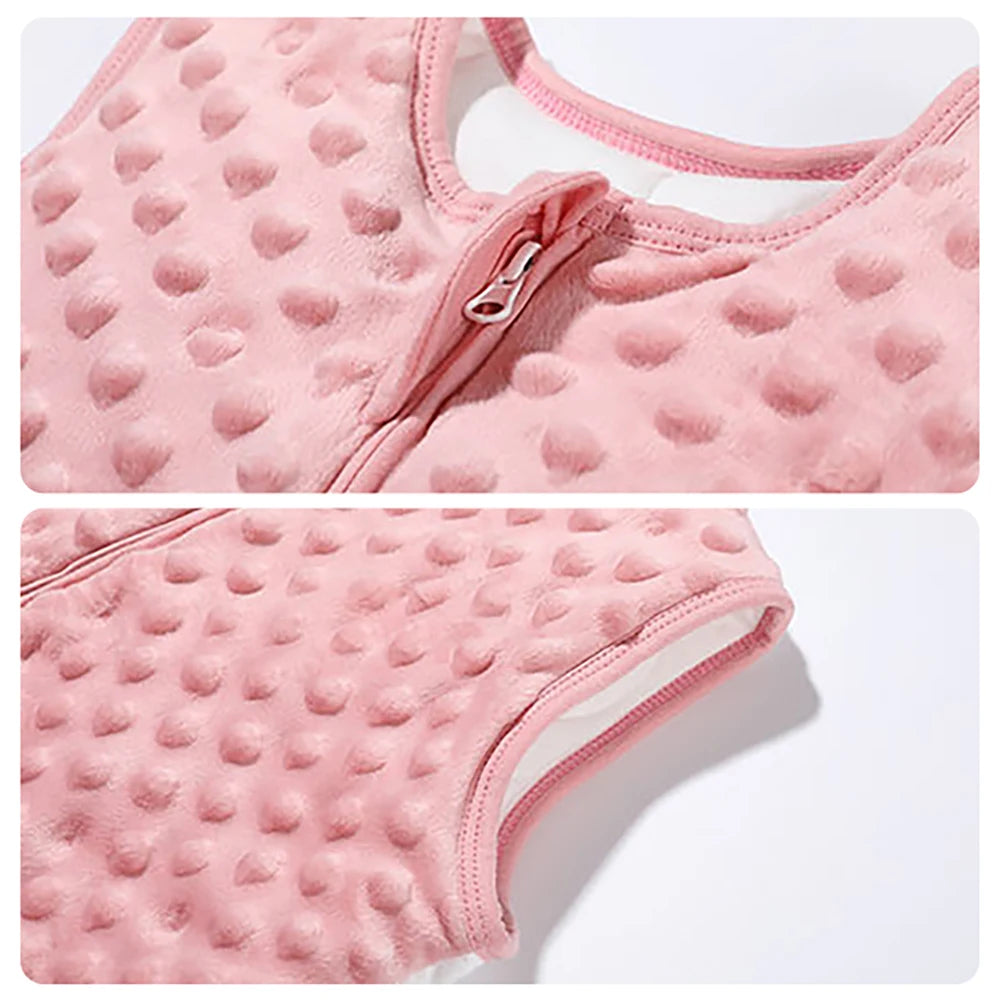 Tissu doux à petits pois en relief - Bébé Ange