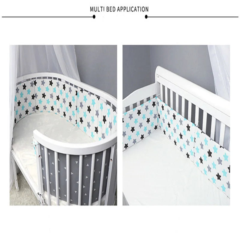 CozyNest™ - Tour de Lit en Coton Doux pour Bébé, Protection Sûre et Confortable - Bébé Ange