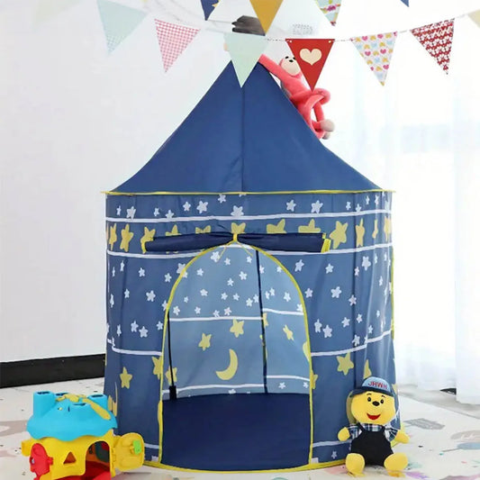 DreamCastle™ – Tente de Maison de Jeu pour Enfants, Design Ciel Nocturne - Bébé Ange