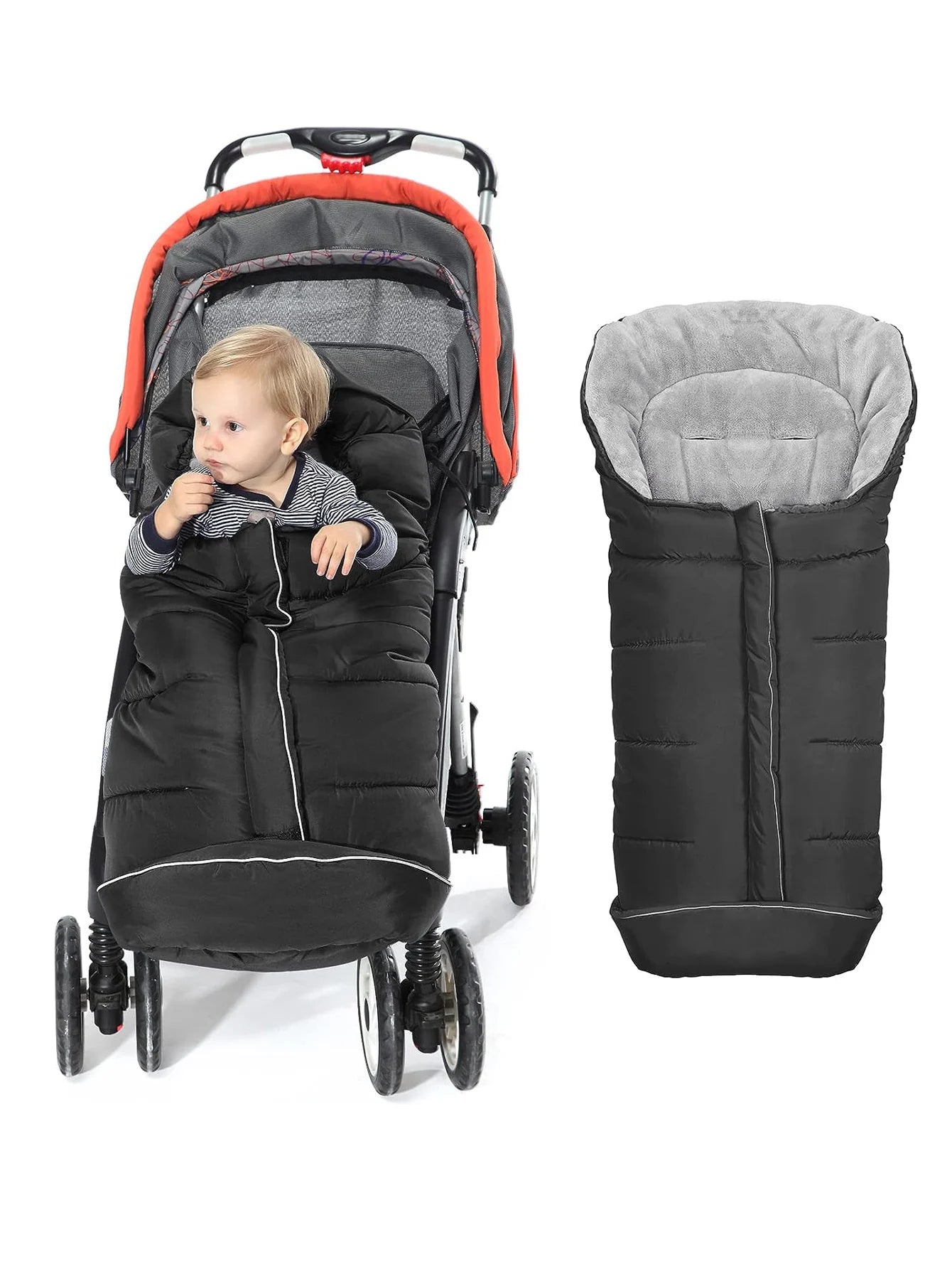 SnugNest™ : Couvre-pieds Doublé en Peluche et sac de couchage pour Poussette - Confort & Chaleur pour Bébé - Bébé Ange