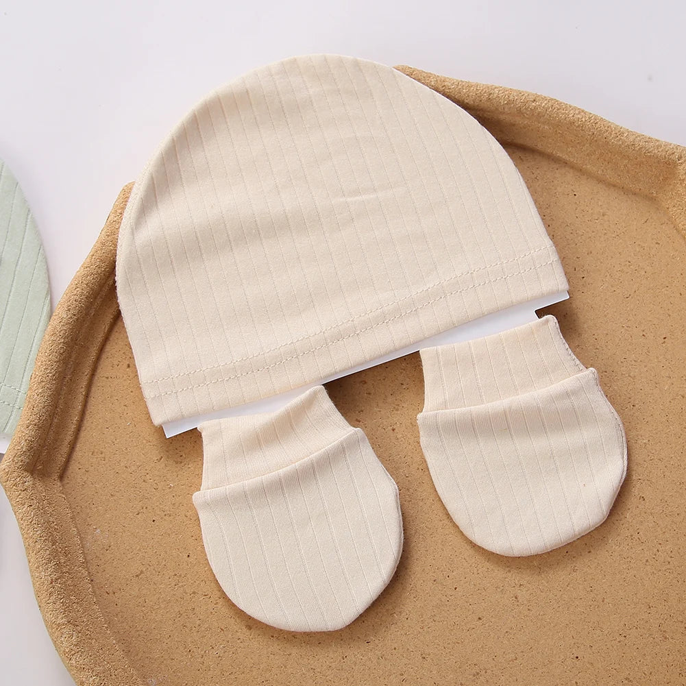 BabyCuddle™ - Ensemble 3-en-1 :Couvre-Pieds, Bonnet et Mitaines pour Nouveau-Né - Douceur et Protection Totale - Bébé Ange