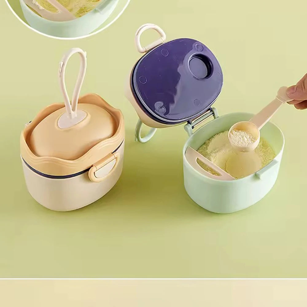 BabyFormulaGo™ - Boîte de Rangement Portable pour Lait en Poudre avec Cuillère et Poignée - Bébé Ange