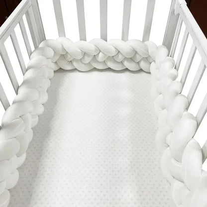 DreamNest™ - Pare-chocs de Lit en Tresse Douce pour Bébé, Protection et Décoration de Berceau - Bébé Ange