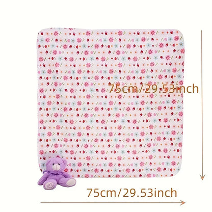 BabySnuggle™ - Lot de 4 Couvertures en Flanelle 100% Coton pour Nouveau-né, Super Douces et Absorbantes, 76x76cm - Bébé Ange