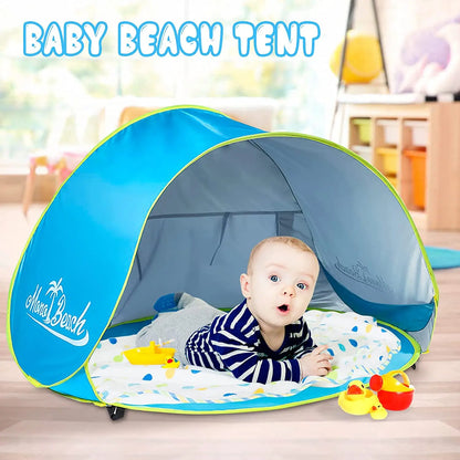 SunGuard™ – Tente de Plage pour Bébés avec Piscine d’Ombre et Protection UV - Bébé Ange