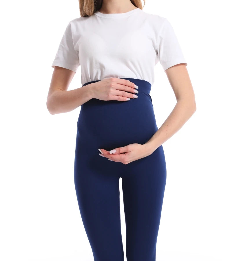 MaternComfort™ - Leggings Maternité Haute Taille avec Soutien Abdominal - Bébé Ange