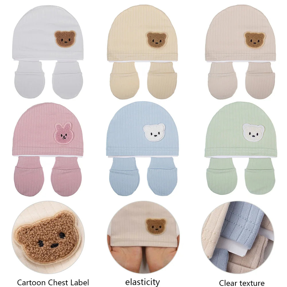 BabyCuddle™ - Ensemble 3-en-1 :Couvre-Pieds, Bonnet et Mitaines pour Nouveau-Né - Douceur et Protection Totale - Bébé Ange