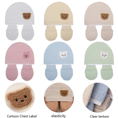 BabyCuddle™ - Ensemble 3-en-1 :Couvre-Pieds, Bonnet et Mitaines pour Nouveau-Né - Douceur et Protection Totale - Bébé Ange