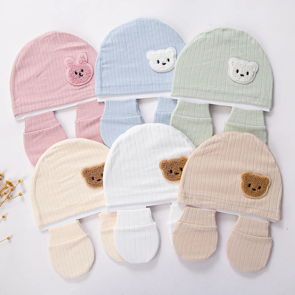 BabyCuddle™ - Ensemble 3-en-1 :Couvre-Pieds, Bonnet et Mitaines pour Nouveau-Né - Douceur et Protection Totale - Bébé Ange