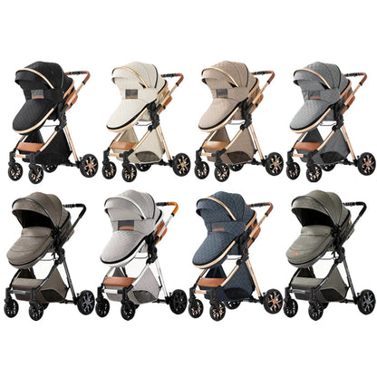 LuxBaby™ - Poussette de Luxe 3 en 1 pour Bébé - Bébé Ange