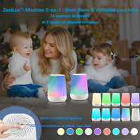 ZeniLux™ Machine Bruit Blanc & Veilleuse