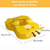 AquaBaby-Bouée de Natation Bébé Non-Gonflable avec Anneau Flottant – de 6 à 36 Mois - Bébé Ange