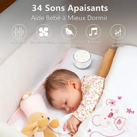 BabyCalm™ Machine à Bruit Blanc Veilleuse & Machine de Bruit Blanc Bébé Ange 