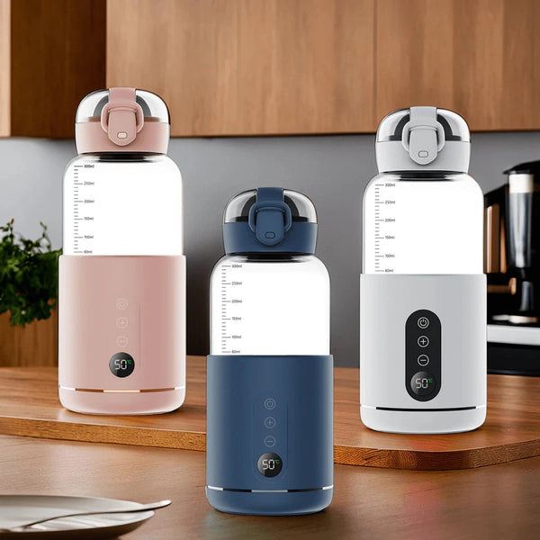 BabyThermoGo™ - Chauffe-Biberon Nomade Sans Fil 300ml USB