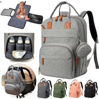 BabyTote - Sac à Dos à Langer Multifonction Imperméable avec Matelas à Langer et Sangles de Poussette - Bébé Ange