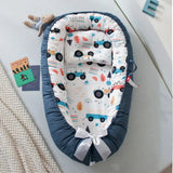 BébéNidou™ – Nid de Couchage Ergonomique Accessoires de Sommeil pour Bébé Bébé Ange Car bleu 