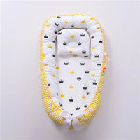BébéNidou™ – Nid de Couchage Ergonomique Accessoires de Sommeil pour Bébé Bébé Ange Couronne jaune 