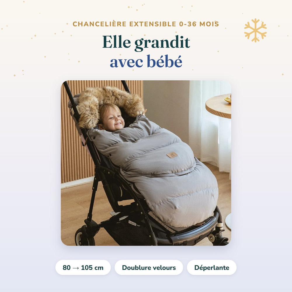 Chancelière extensible 0-36 mois Bébé Ange, de 80 à 105 cm