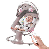 DodoZen™-Balancelle Bébé Motorisée 5 Vitesses avec Bluetooth Balancelle électrique pour bébé Bébé Ange HR002 