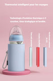 Dr.Green™ – Kit Biberon en Verre avec Chauffe-Biberon et Mélangeur Intégré - Bébé Ange