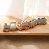 EcoTrain™ - Train en Bois Éducatif Montessori pour Enfants - Bébé Ange