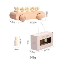 EcoTrain™ - Train en Bois Éducatif Montessori pour Enfants - Bébé Ange