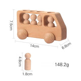 EcoTrain™ - Train en Bois Éducatif Montessori pour Enfants - Bébé Ange