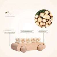 EcoTrain™ - Train en Bois Éducatif Montessori pour Enfants - Bébé Ange