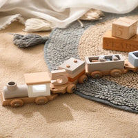 EcoTrain™ - Train en Bois Éducatif Montessori pour Enfants - Bébé Ange
