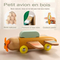 EcoTrain™ - Train en Bois Éducatif Montessori pour Enfants - Bébé Ange