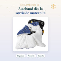 Enveloppe bébé 3 en 1 Bébé Ange pour siège auto et poussette
