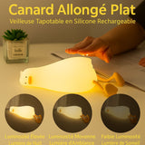 FluffyQuack™ – Veilleuse Canard LED Rechargeable Veilleuse enfant / Lampe de nuit Bébé Ange 