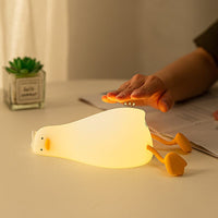 FluffyQuack™ – Veilleuse Canard LED Rechargeable Veilleuse enfant / Lampe de nuit Bébé Ange 