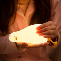 FluffyQuack™ – Veilleuse Canard LED Rechargeable Veilleuse enfant / Lampe de nuit Bébé Ange 