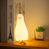 FluffyQuack™ – Veilleuse Canard LED Rechargeable Veilleuse enfant / Lampe de nuit Bébé Ange 