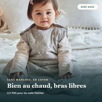 Gigoteuse 2,5 TOG sans manches, bien au chaud - Bébé Ange