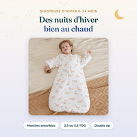 Gigoteuse d'hiver 0-24 mois Bébé Ange à manches amovibles