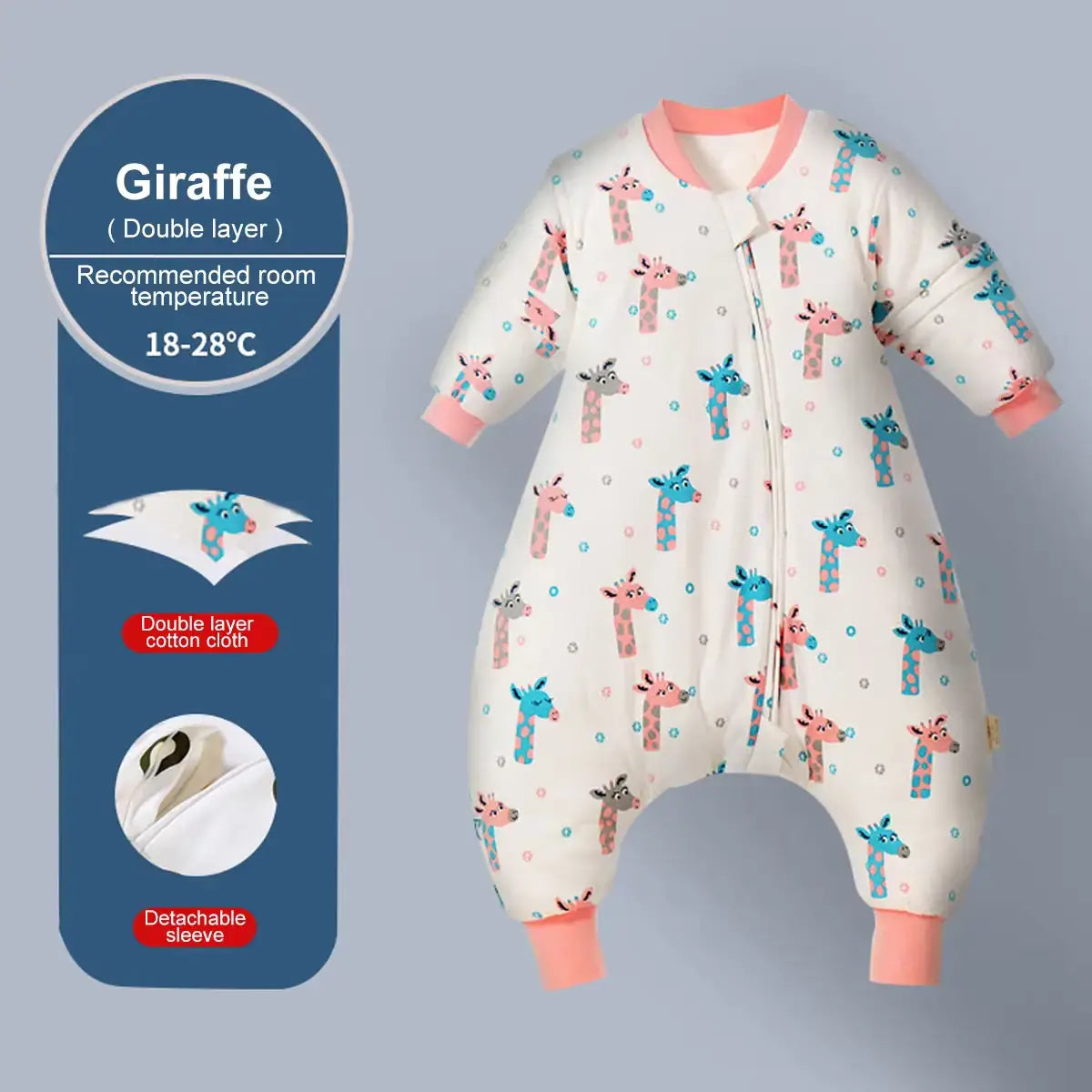 BabyDream - Gigoteuse à Motifs Animaux en Coton Peigné pour Bébé (0-4 ans) - Bébé Ange