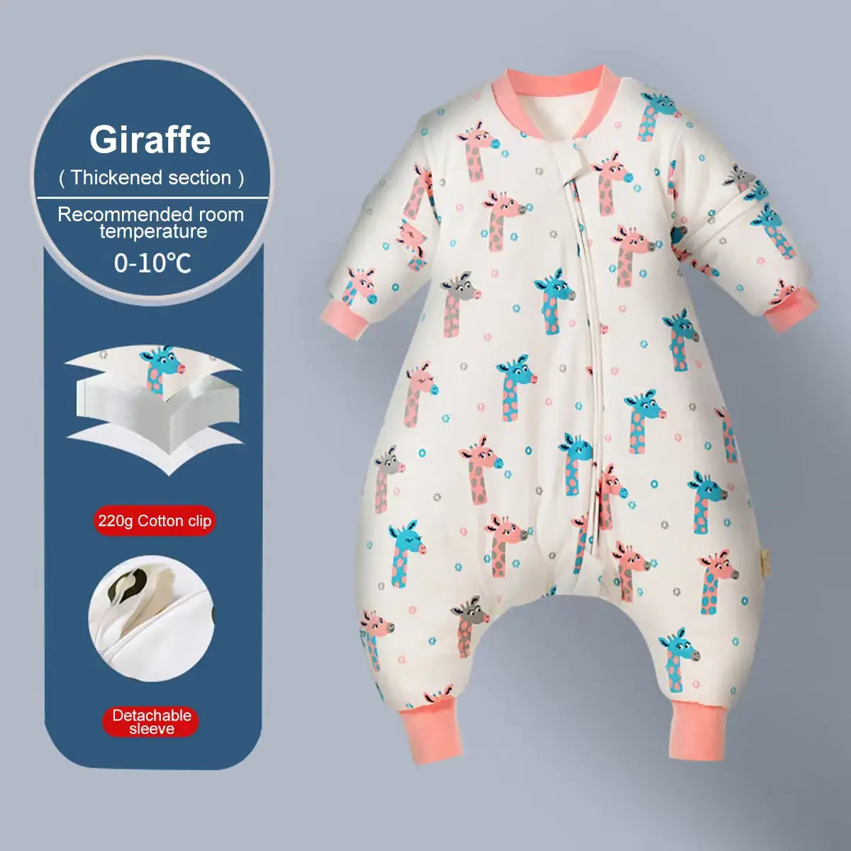 BabyDream - Gigoteuse à Motifs Animaux en Coton Peigné pour Bébé (0-4 ans) - Bébé Ange