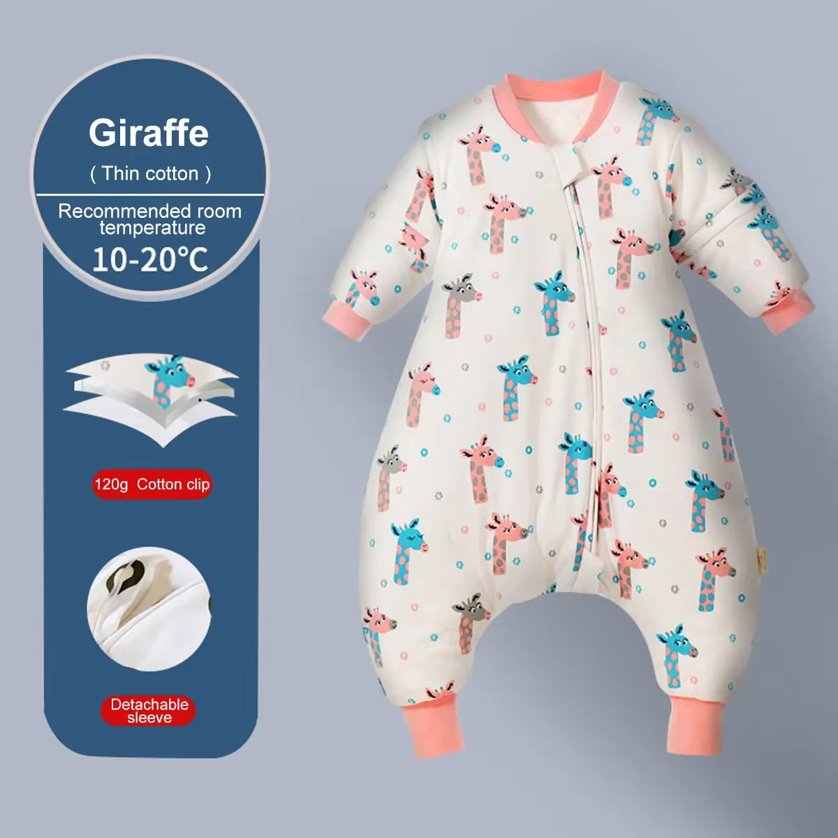 BabyDream - Gigoteuse à Motifs Animaux en Coton Peigné pour Bébé (0-4 ans) - Bébé Ange