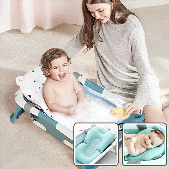 BainSoft™ - Coussin de Baignoire Pliable pour Bébé - Bébé Ange