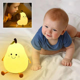 LumiBaby™-Veilleuse Poire Rechargeable - 7 Couleurs Veilleuse LED Bébé Ange 
